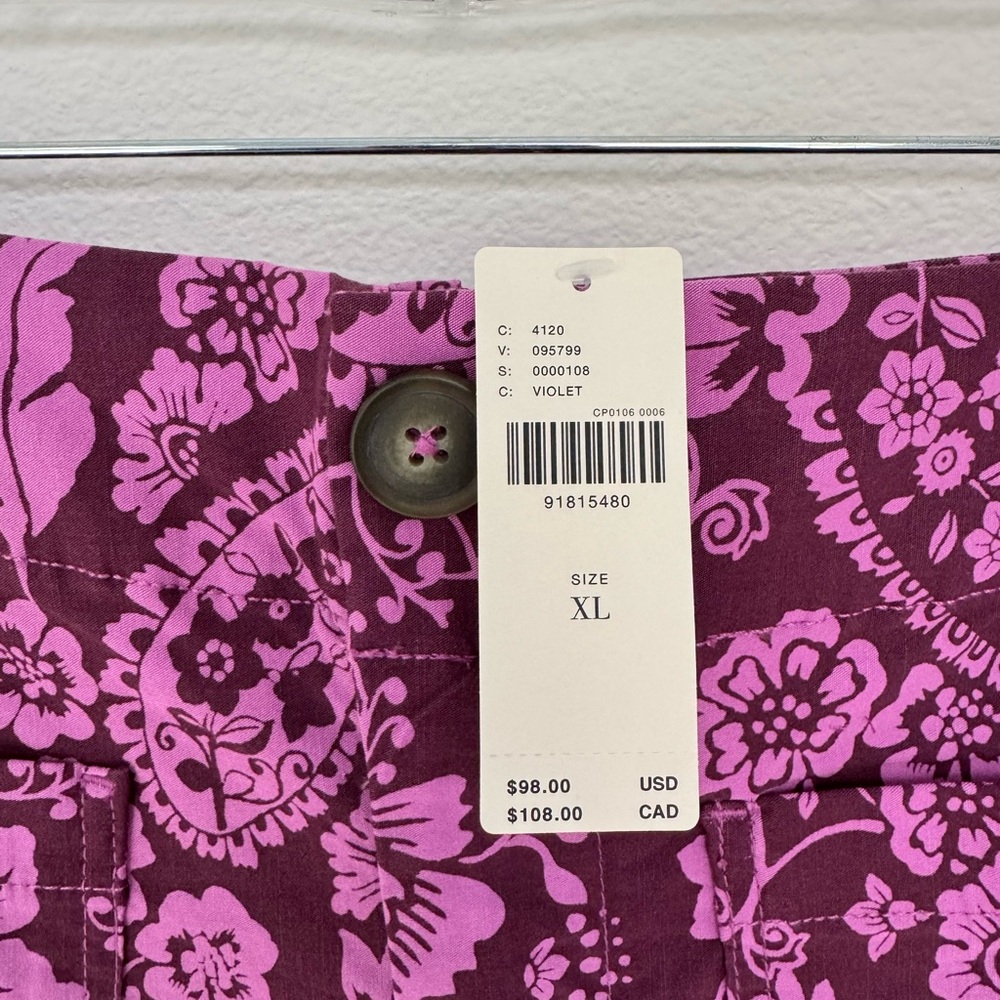 Maeve by Anthropologie The Colette Skirt: Mini Edition Purple Paisley- XL, NWT - Picture 3 of 4